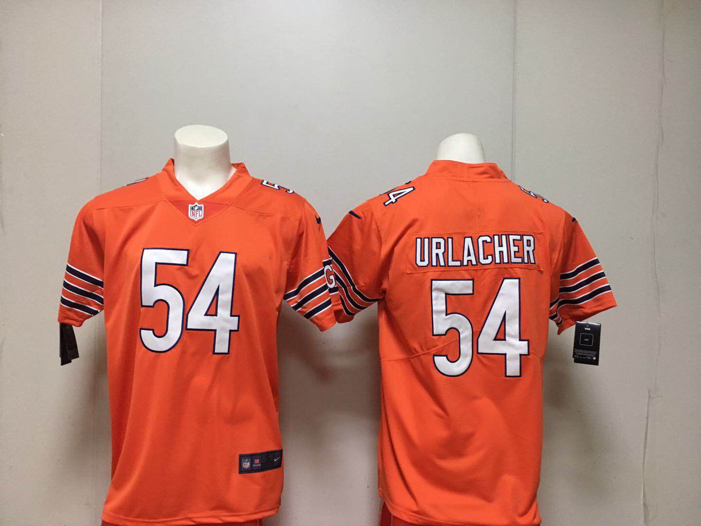 Men Chicago Bears #54 Urlacher Orange Nike Vapor Untouchable Limited Playe NFL Jerseys->chicago bears->NFL Jersey